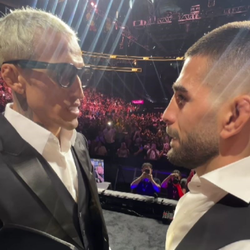 VIDEO Čudno sučeljavanje u UFC-u. Topuria i Oliveira pokazali međusobno poštovanje