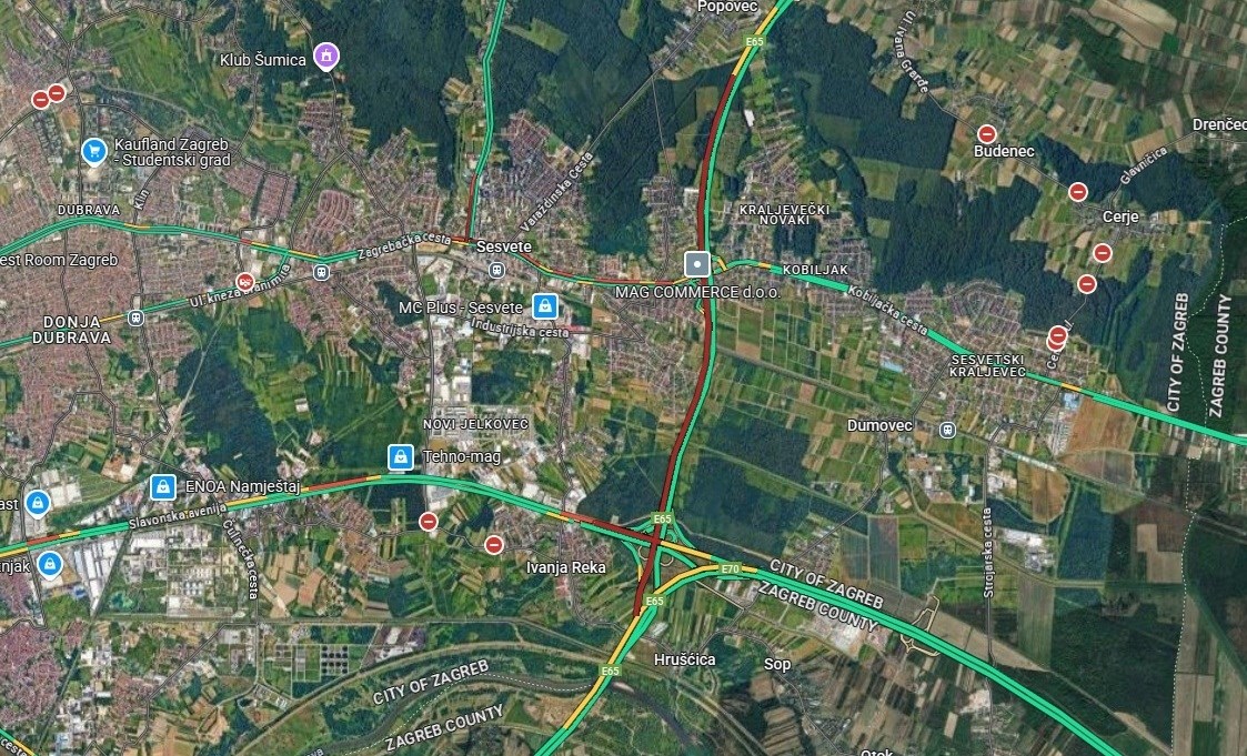 Gužva je na zagrebačkoj obilaznici na istoku grada