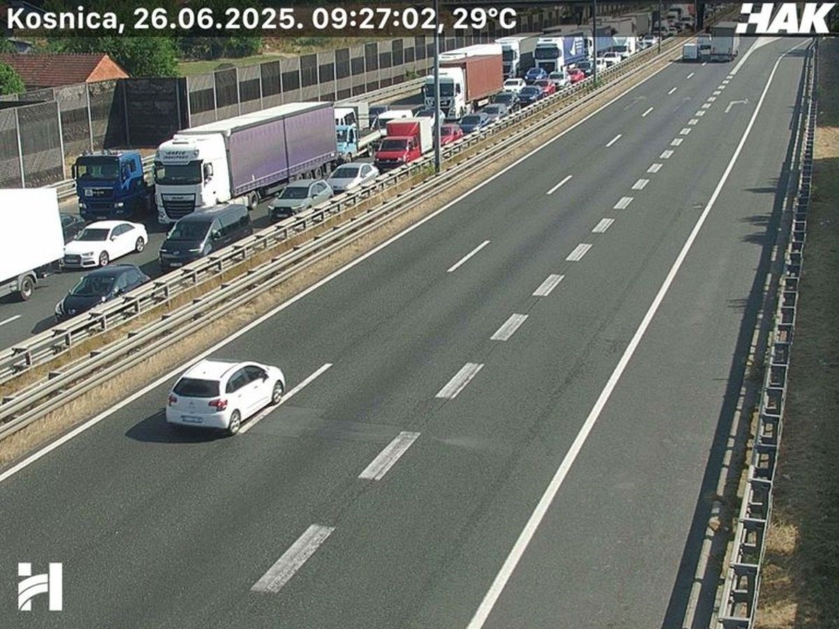 Sudar kod Zagreba izazvao kolonu od 8 km